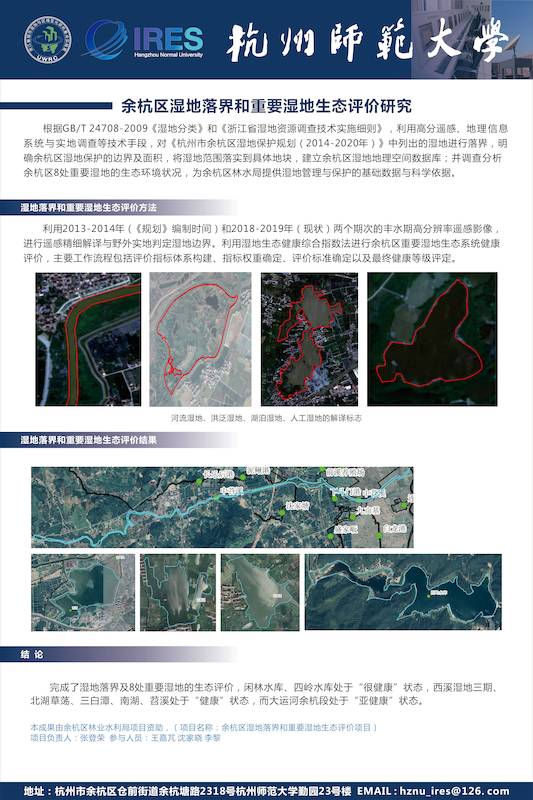 2022展架-余杭区湿地落界和重要湿地生态评价研究(1)