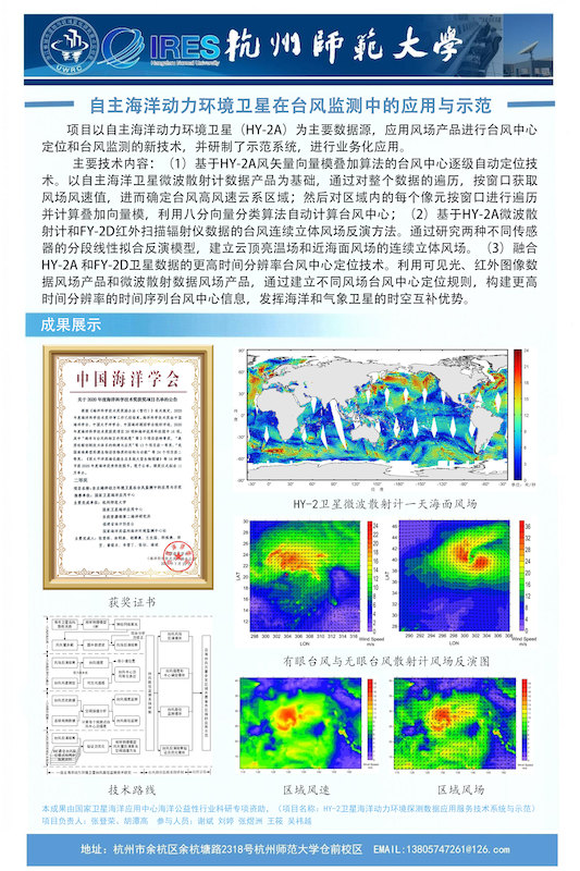 自主海洋动力环境卫星在台风监测中的应用与示范