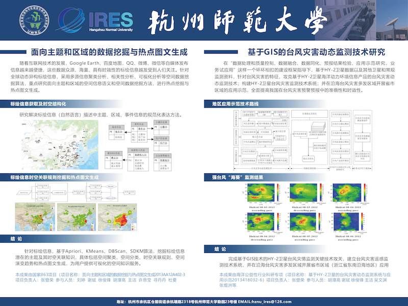 2018面向主题和区域的数据挖掘与热点图文生成、基于GIS的台风灾害动态监测技术研究
